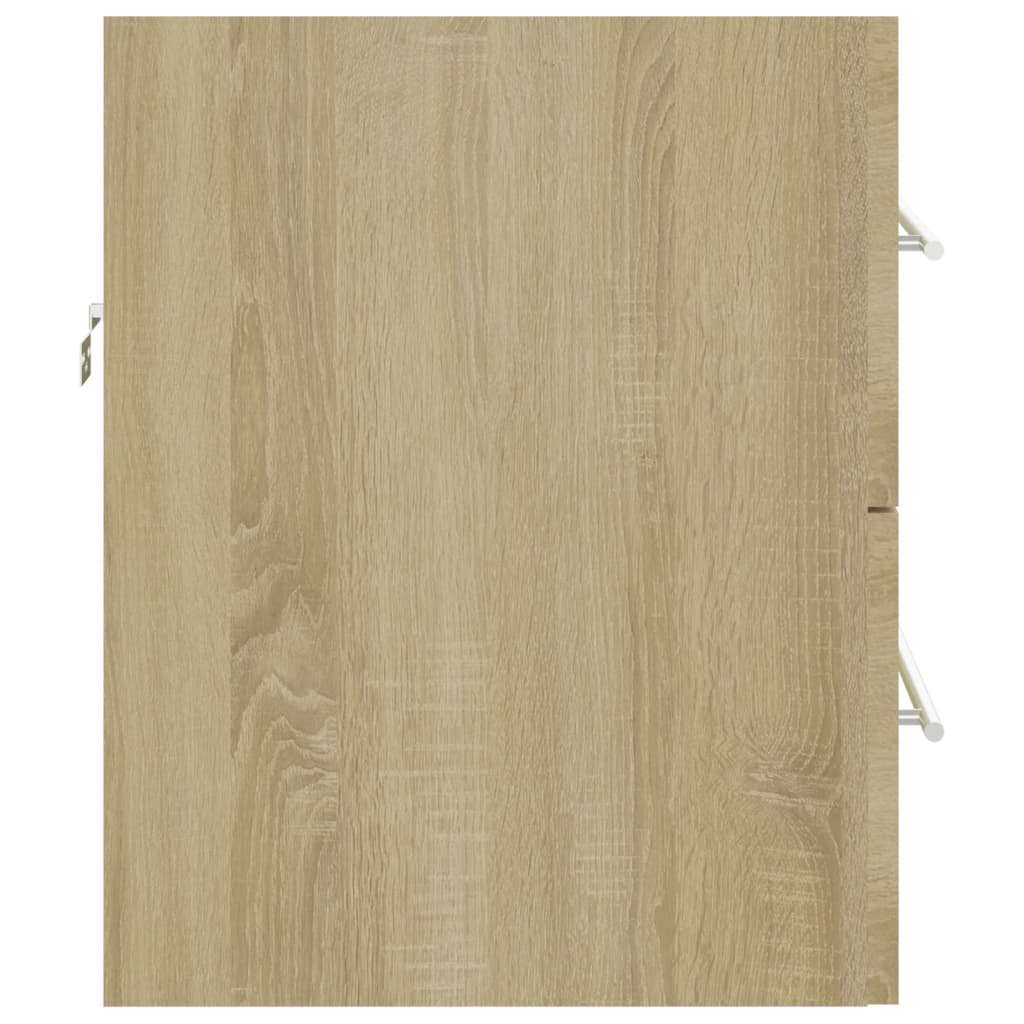 Waschbeckenunterschrank Sonoma-Eiche 60x38,5x48cm Holzwerkstoff