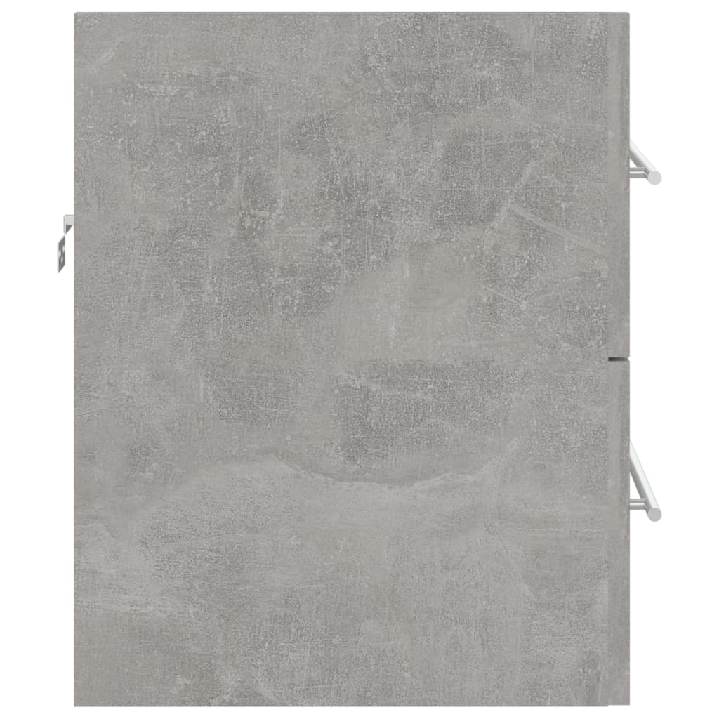 Waschbeckenunterschrank Betongrau 60x38,5x48 cm Holzwerkstoff