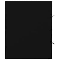 Thumbnail for Waschbeckenunterschrank Schwarz 80x38,5x48 cm Holzwerkstoff