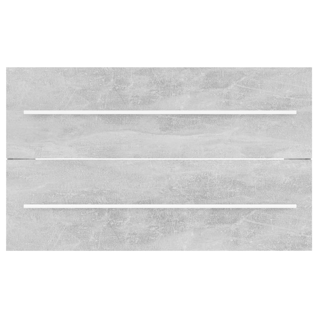Waschbeckenunterschrank Betongrau 80x38,5x48 cm Holzwerkstoff