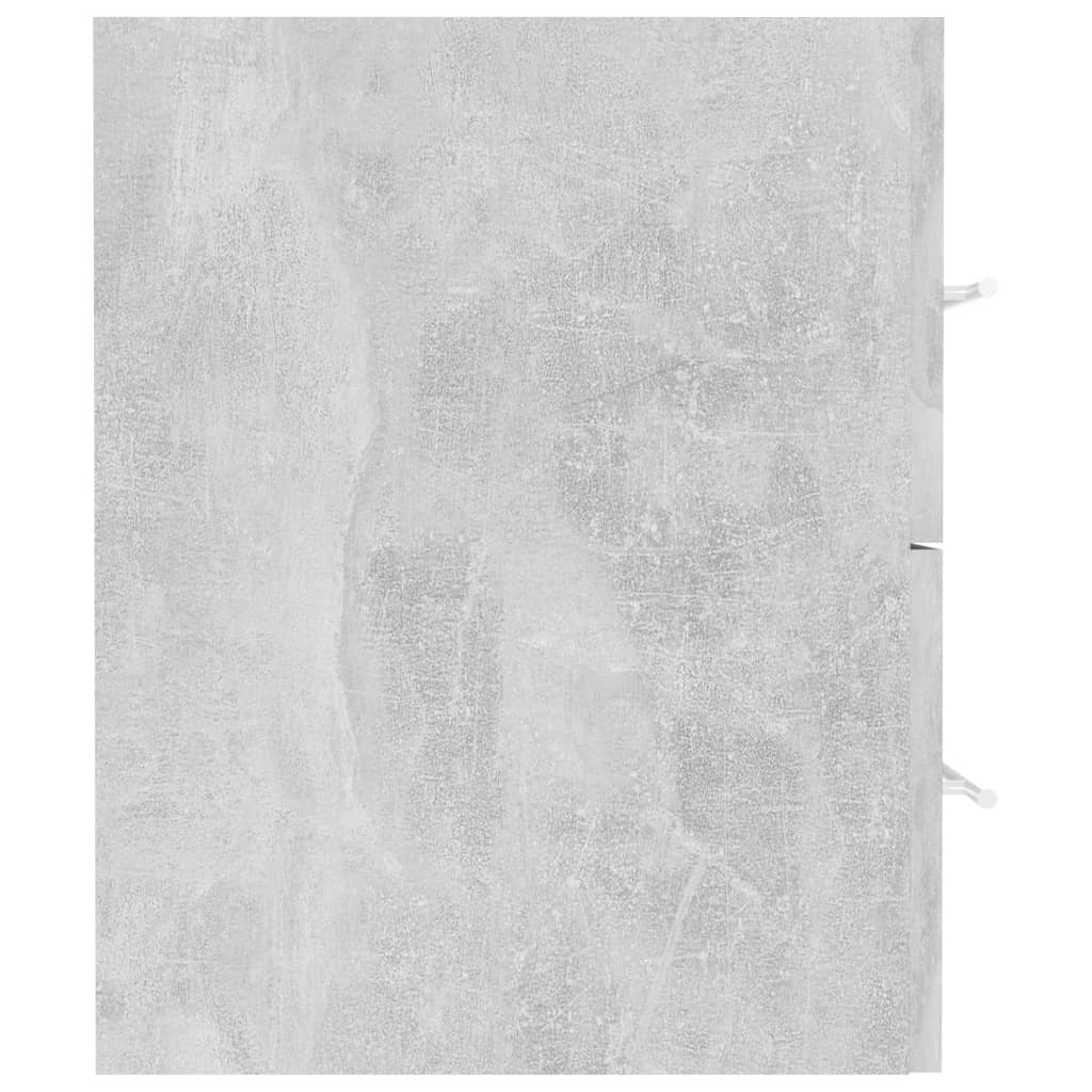 Waschbeckenunterschrank Betongrau 80x38,5x48 cm Holzwerkstoff
