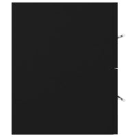 Thumbnail for Waschbeckenunterschrank Schwarz 100x38,5x48 cm Holzwerkstoff