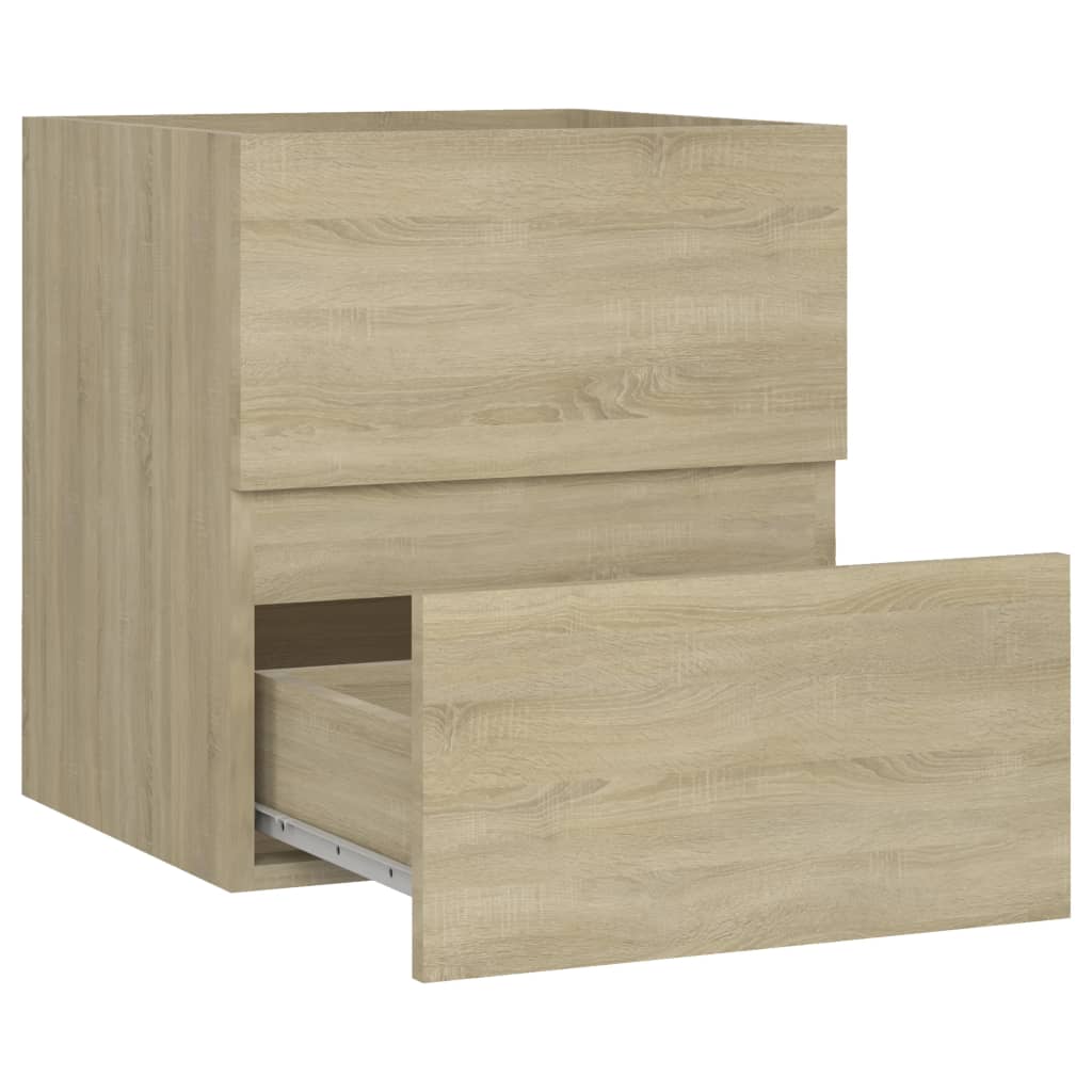 Waschbeckenunterschrank Sonoma-Eiche 41x38,5x45 cm Spanplatte