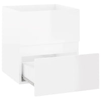 Thumbnail for Waschbeckenunterschrank Hochglanz-Weiß 41x38,5x45 cm Spanplatte