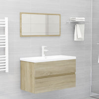 Thumbnail for Waschbeckenunterschrank Sonoma-Eiche 80x38,5x45cm Holzwerkstoff