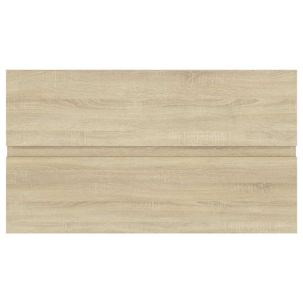 Waschbeckenunterschrank Sonoma-Eiche 80x38,5x45cm Holzwerkstoff