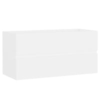 Thumbnail for Waschbeckenunterschrank Weiß 90x38,5x45 cm Holzwerkstoff