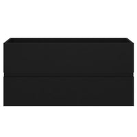 Thumbnail for Waschbeckenunterschrank Schwarz 90x38,5x45 cm Holzwerkstoff