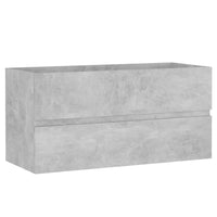 Thumbnail for Waschbeckenunterschrank Betongrau 90x38,5x45 cm Holzwerkstoff