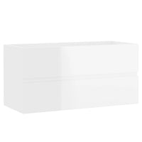 Thumbnail for Waschbeckenunterschrank Hochglanz-Weiß 90x38,5x45 cm