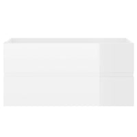 Thumbnail for Waschbeckenunterschrank Hochglanz-Weiß 90x38,5x45 cm