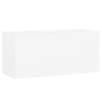 Thumbnail for Waschbeckenunterschrank Weiß 100x38,5x45 cm Holzwerkstoff