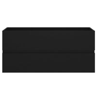Thumbnail for Waschbeckenunterschrank Schwarz 100x38,5x45 cm Holzwerkstoff