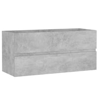 Thumbnail for Waschbeckenunterschrank Betongrau 100x38,5x45 cm Holzwerkstoff