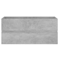 Thumbnail for Waschbeckenunterschrank Betongrau 100x38,5x45 cm Holzwerkstoff
