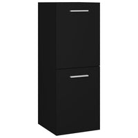 Thumbnail for Badezimmerschrank Schwarz 30x30x80 cm Spanplatte