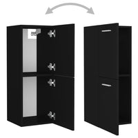 Thumbnail for Badezimmerschrank Schwarz 30x30x80 cm Spanplatte