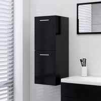 Thumbnail for Badezimmerschrank Schwarz 30x30x80 cm Spanplatte