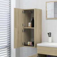 Thumbnail for Badezimmerschrank Sonoma-Eiche 30x30x80 cm Holzwerkstoff