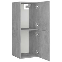 Thumbnail for Badezimmerschrank Betongrau 30x30x80 cm Holzwerkstoff