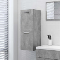 Thumbnail for Badezimmerschrank Betongrau 30x30x80 cm Holzwerkstoff