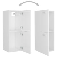 Thumbnail for Badezimmerschrank Hochglanz-Weiß 30x30x80 cm Holzwerkstoff