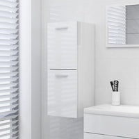 Thumbnail for Badezimmerschrank Hochglanz-Weiß 30x30x80 cm Holzwerkstoff
