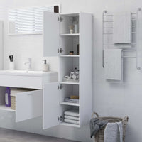 Thumbnail for Badezimmerschrank Weiß 30x30x130 cm Holzwerkstoff