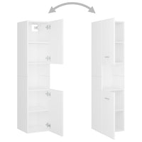 Thumbnail for Badezimmerschrank Weiß 30x30x130 cm Holzwerkstoff