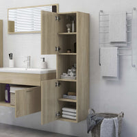 Thumbnail for Badezimmerschrank Sonoma-Eiche 30x30x130 cm Holzwerkstoff
