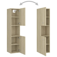 Thumbnail for Badezimmerschrank Sonoma-Eiche 30x30x130 cm Holzwerkstoff