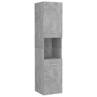 Thumbnail for Badezimmerschrank Betongrau 30x30x130 cm Holzwerkstoff
