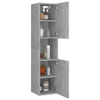 Thumbnail for Badezimmerschrank Betongrau 30x30x130 cm Holzwerkstoff