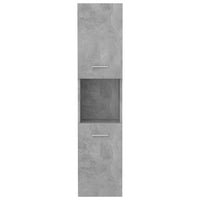 Thumbnail for Badezimmerschrank Betongrau 30x30x130 cm Holzwerkstoff