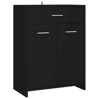 Thumbnail for Badezimmerschrank Schwarz 60x33x80 cm Holzwerkstoff