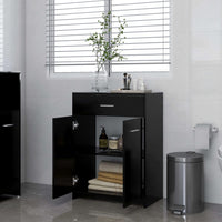 Thumbnail for Badezimmerschrank Schwarz 60x33x80 cm Holzwerkstoff