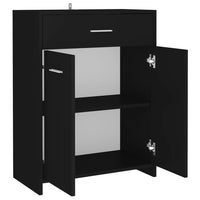 Thumbnail for Badezimmerschrank Schwarz 60x33x80 cm Holzwerkstoff