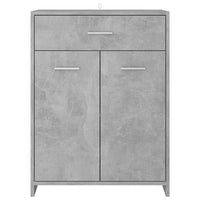 Thumbnail for Badezimmerschrank Betongrau 60x33x80 cm Holzwerkstoff