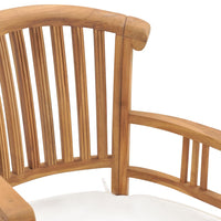Thumbnail for 3-tlg. Garten-Essgruppe mit Kissen Massivholz Teak