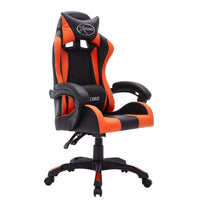 Thumbnail for Gaming-Stuhl mit RGB LED-Leuchten Orange und Schwarz Kunstleder