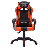 Thumbnail for Gaming-Stuhl mit RGB LED-Leuchten Orange und Schwarz Kunstleder