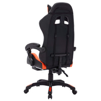 Thumbnail for Gaming-Stuhl mit RGB LED-Leuchten Orange und Schwarz Kunstleder