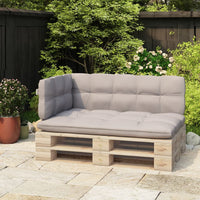 Thumbnail for Rückenlehne für Palettensofa Weiß 110 cm Eisen