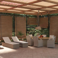 Thumbnail for 9-tlg. Garten-Essgruppe Poly Rattan Braun