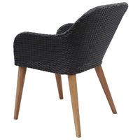 Thumbnail for 9-tlg. Garten-Essgruppe Poly Rattan Schwarz