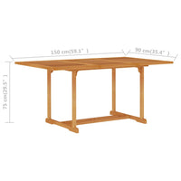 Thumbnail for 5-tlg. Garten-Essgruppe Massivholz Teak