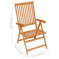 Thumbnail for 5-tlg. Garten-Essgruppe Massivholz Teak
