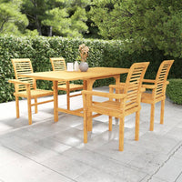 Thumbnail for 5-tlg. Garten-Essgruppe Massivholz Teak