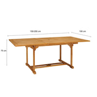 Thumbnail for 7-tlg. Garten-Essgruppe Massivholz Teak