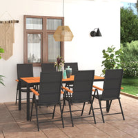 Thumbnail for 7-tlg. Garten-Essgruppe Schwarz und Braun